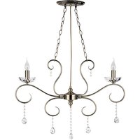 SPOT Light Kronleuchter 5312211 altmessing Metall B/H/T: ca. 98x76x12,5 cm E14 2 Brennstellen von Spot Light