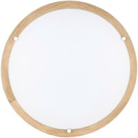 SPOT Light Deckenleuchte 4754274 Eiche weiß Chrom Echtholz Glas Metall H/D: ca. 10x45 cm von Spot Light
