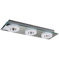 SPOT Light Deckenleuchte 9030328 Chrom klar Metall Glas B/H/L: ca. 45x5x13 cm 3 Brennstellen von Spot Light