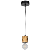 SPOT Light Pendelleuchte 71689104 schwarz kiefer Metall Kiefer L/D: ca. 100x10 cm E27 1 Brennstellen von Spot Light