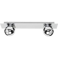 SPOT Light Spotbalken 2685228 Chrom Metall B/H/T: ca. 45x11,5x8 cm GU10 2 Brennstellen von Spot Light