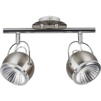 SPOT Light Spotbalken 2686287 nickel matt Metall B/H/T: ca. 35x23x13 cm GU10 2 Brennstellen von Spot Light