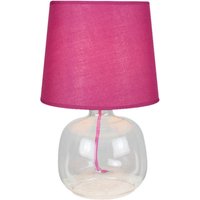 SPOT Light Tischleuchte 7081115 beere transparent Stoff Glas H/D: ca. 35x22,5 cm E27 1 Brennstellen von Spot Light