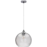 SPOT Light Pendelleuchte 9722100 Chrom klar Glas Metall H/D: ca. 120x24 cm E27 1 Brennstellen von Spot Light