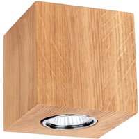 Deckenspot Holz mit LED GU10 klein wohnlich von Spot Light