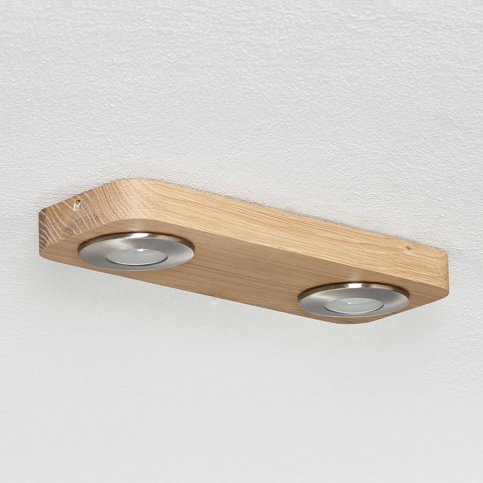 LED-Deckenlampe Sunniva in natürlichem Holz-Design von Spot-Light