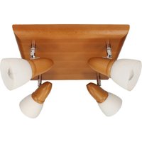 Spot-Light Deckenleuchte 2215430 braun Metall B/H/T: ca. 30x16x30 cm E14 4 Brennstellen von Spot-Light