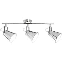 Spot-Light Deckenleuchte 2742328 Chrom Metall B/H/T: ca. 75x26x24 cm E27 3 Brennstellen von Spot-Light