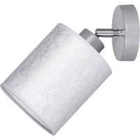 Spot-Light Deckenleuchte 95728127 silber Metall Stoff B/H/T: ca. 25x13x20 cm E27 1 Brennstellen von Spot-Light