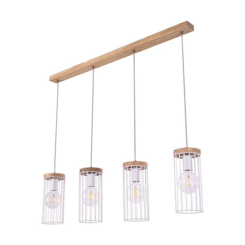 Spot Light Pendelleuchte Sarina ca.135x15x100cm in Weiss/Eichenholz Spot Light Pendelleuchte Sarina ca.135x15x100cm in Weiss/Eichenholz von Spot Light