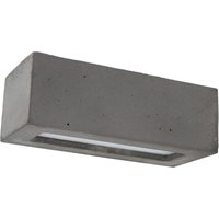 Wandleuchte Up Down Glas Beton E27 31cm wohnlich von Spot Light