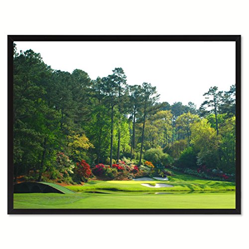 SpotColorArt Augusta Golf Course Foto Bild, handgefertigt, gerahmt von SpotColorArt