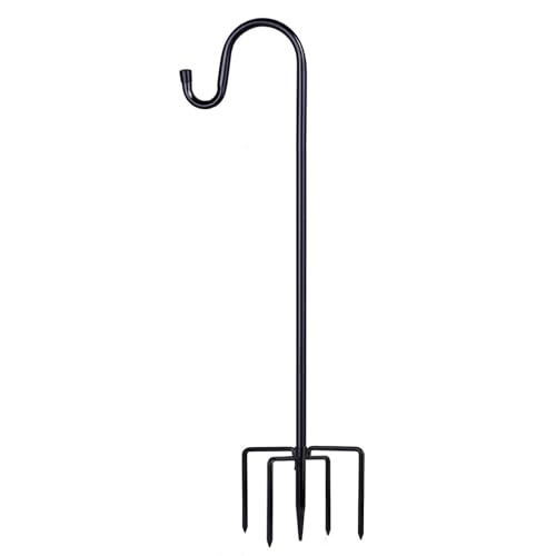 Spotact Schäferhaken für Garten Pflanzer Vogelfutter Laterne Pflanze Haken Aufhänger für Outdoor Blumenkorb Hochzeiten Dekor Solar Licht Garten Pfahl von Spotact