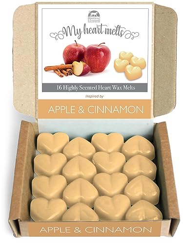 Apfel-Zimt-Wachsschmelzen – 16 x 5 g stark duftende Zimt- und Apfelwachsschmelzen in einer Geschenkbox – Spotless Leopard Apfel-Zimt-Wachsschmelzen – 16 x 5 g stark duftende Zimt- und Apfelwachsschmelzen in einer Geschenkbox – Spotless Leopard von Spotless Leopard