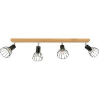 Langer Deckenstrahler Holz Metall 4-flmg beweglich von Spot-light Sp. Z o. o.
