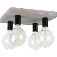 Moderne Deckenlampe Beton 4-flmg E27 quadratisch von Spot-light Sp. Z o. o.