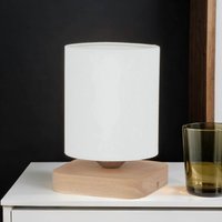Nachttischlampe Modern Stoff Holz E27 20cm klein von Spot-light Sp. Z o. o.