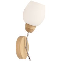 Wandlampe Glas Holz blendarmes Licht E27 Retro von Spot-light Sp. Z o. o.