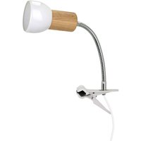 Leselampe Tisch Klemmfuß Flexarm E27 Holz Metall von Spot-light Sp. Z o. o.