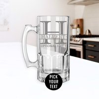 Personalisierte Geätzte 34Oz Bierkrug-Trauzeugen-Geschenk-Geschenke Für Ihn-Geschenke Papa-Geschenke Mann-Geburtstag-Halpert von SpottedDogCompany