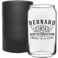 Personalisiertes Bedrucktes Bierdosenglas 16 Unzen Wählen Sie Ihre Farbe, Benutzerdefiniertes Bierglas, Geschenke Für Ihn, Geburtstagsgeschenk von SpottedDogCompany