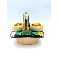 Lusterware Blumenkorb Salz Und Pfefferstreuer 3 Teiliges Set Made in Japan Lusterware Blumenkorb Salz Und Pfefferstreuer 3 Teiliges Set Made in Japan von SpottsVintage