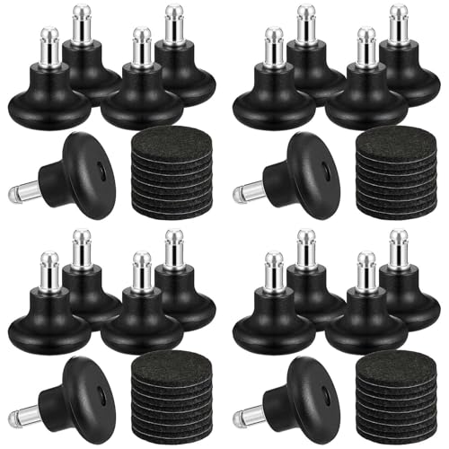 Spourita 20 Pack Klingel Gleiter für BüRo Stuhl Ohne Rollen, Rollstuhl Lenken Rollen Feststehende Rollen von Spourita