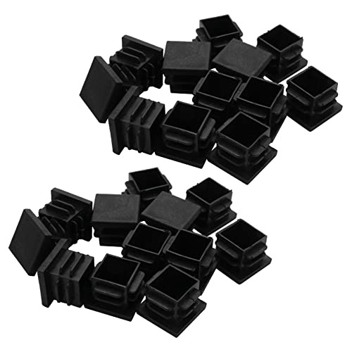 Spourita 24 Stück 19mm x 19mm Blindstopfen Vierkantrohrrohreinsatz Kunststoff von Spourita