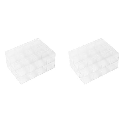 Spourita 48 Stück Quadratisch Transparente Kunststoff Verpackung Box von Spourita