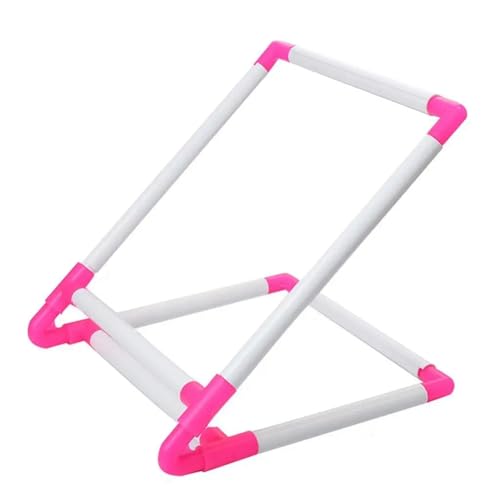 Spourita Rechteckiger Kunststoff-Clip-Stickrahmen, Stickrahmen-Ständerhalter, Einfache Bedienung, Kreuzstichzubehör – 30 X 25 X 20 cm von Spourita