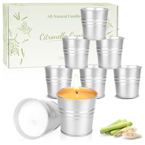 Citronella Kerzen Outdoor,200Std 8 Stücke Draußen Camping Citronella Kerzen im Glas,Lemongrass Zitronella Kerzen 100% Natürliches Sojawachs für Garten,Balkon,Picknick,Camping,Terrasse,Tischdeko Citronella Kerzen Outdoor,200Std 8 Stücke Draußen Camping Citronella Kerzen im Glas,Lemongrass Zitronella Kerzen 100% Natürliches Sojawachs für Garten,Balkon,Picknick,Camping,Terrasse,Tischdeko von Spoyletto