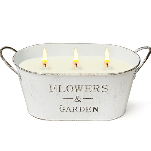 850g Citronella Kerze Outdoor Groß, Outdoor Kerze mit 3 Docht Natürliches Sojawachs & Citronella öl Zitronella Duftkerze Draußen für Garten Balkon Camping - 150 Std Lange Brenndauer 850g Citronella Kerze Outdoor Groß, Outdoor Kerze mit 3 Docht Natürliches Sojawachs & Citronella öl Zitronella Duftkerze Draußen für Garten Balkon Camping - 150 Std Lange Brenndauer von Spoyletto