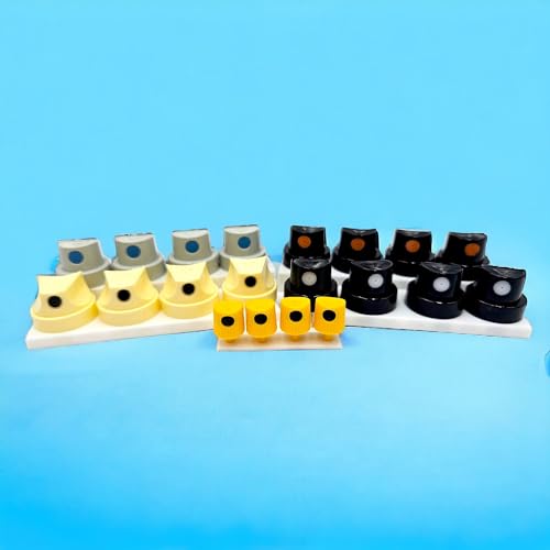 Spray Paint Caps Skinny Cap Sampler, 20 oder 50 Stück, Sprühfarbe Tipps für Graffiti und Street Art Professionelle Qualität Passend für weibliche Dosen wie Montana, Loop, MTN und viele mehr! (20) von Spray Paint Caps