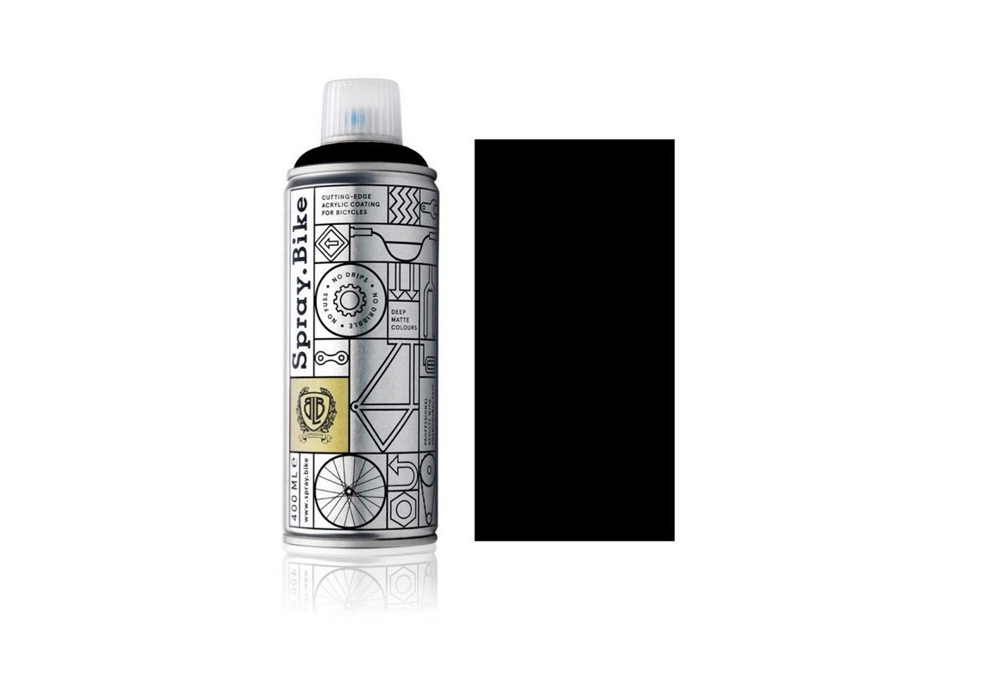 Spray.Bike Sprühflasche Fahrrad Lackspray in versch. Farben - keine GRUNDIERUNG notwendig - Acryllack/Lackspray in 400 ml Spraydose, Matt- und Klarlack Optik möglich, UV-resistent, wetterfest, Matt-Optik von Spray.Bike