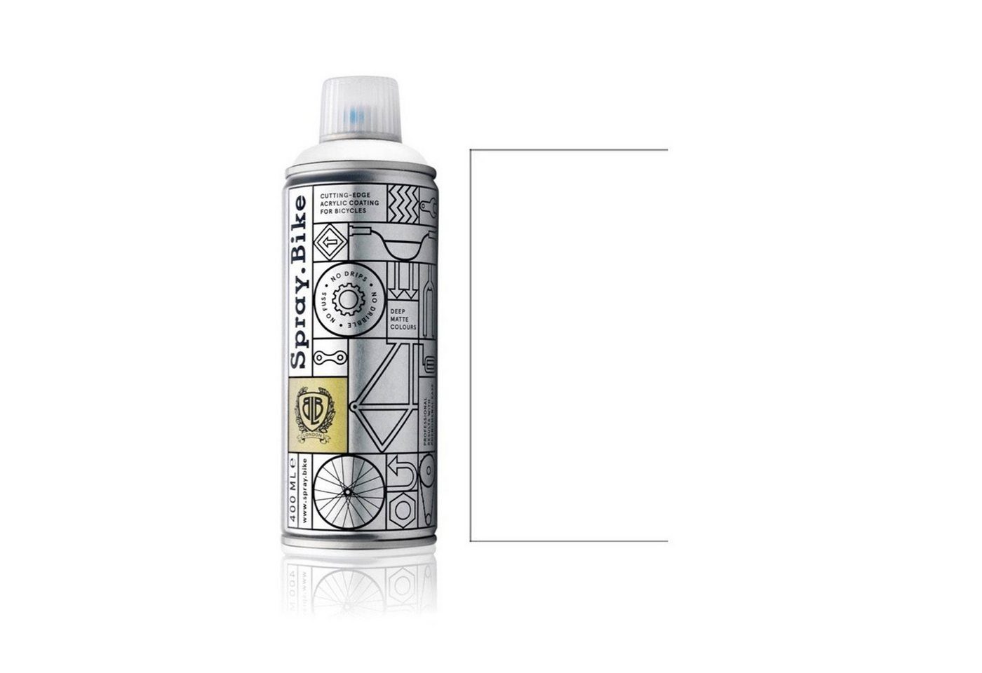 Spray.Bike Sprühflasche Fahrrad Lackspray in versch. Farben - keine GRUNDIERUNG notwendig - Acryllack/Lackspray in 400 ml Spraydose, Matt- und Klarlack Optik möglich, UV-resistent, wetterfest, Matt-Optik von Spray.Bike