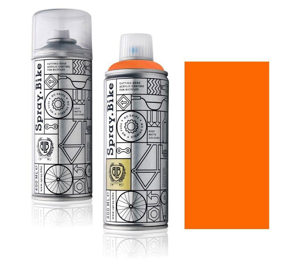 Spray.Bike Sprühflasche Fahrradlack + Klarlack (Set), (2er-Set), UV-resistent, wetterfest von Spray.Bike