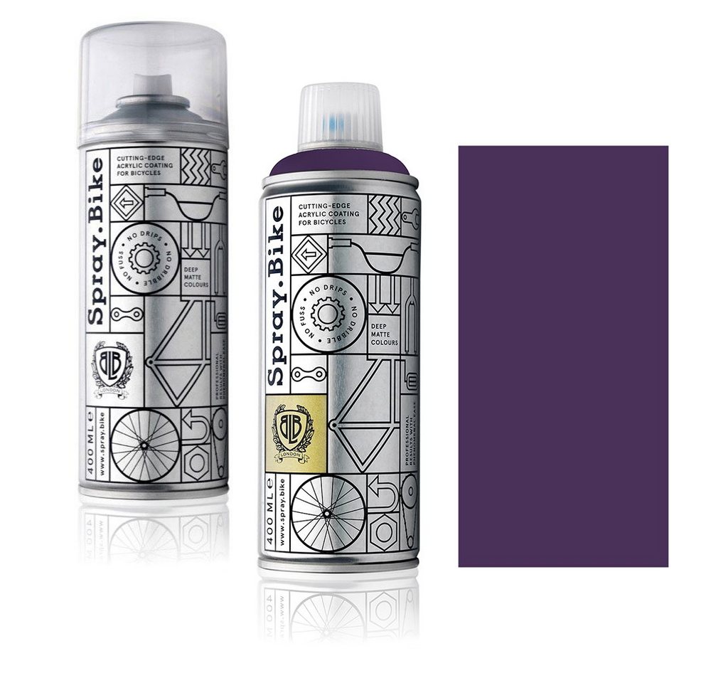 Spray.Bike Sprühflasche Fahrradlack + Klarlack (Set), (2er-Set), UV-resistent, wetterfest von Spray.Bike