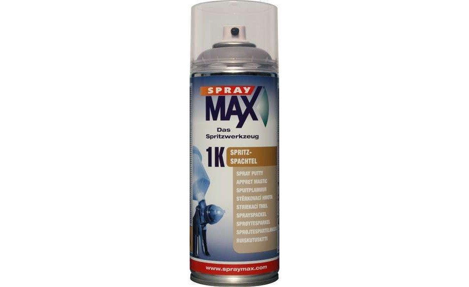 SprayMAX Spachtelmasse SprayMAX 1K Spritzspachtel 400ml von SprayMAX