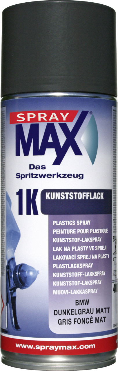 SprayMAX Kunststofflackspray 1K dunkelgrau matt 400ml SprayMAX Kunststofflackspray 1K dunkelgrau matt 400ml von SprayMAX