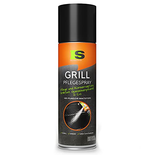 Spraytive 1 x 500ml Grill-Pflegespray - BBQ Grill-Reiniger - Pflegt & Konserviert Grillroste, Pfannen (Edelstahl, Gusseisen) & Co. - Antihaftspray, Non Stick Spray für Weber Grills, Plancha Grills von Spraytive