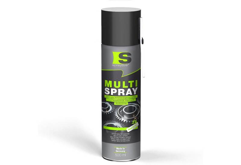 Spraytive 1x 500ml Multi Spray – 5-in-1 Kriechöl Rostlöser Allzweck Kontaktspray Gartengeräte-Pflegespray, Made in Germany von Spraytive