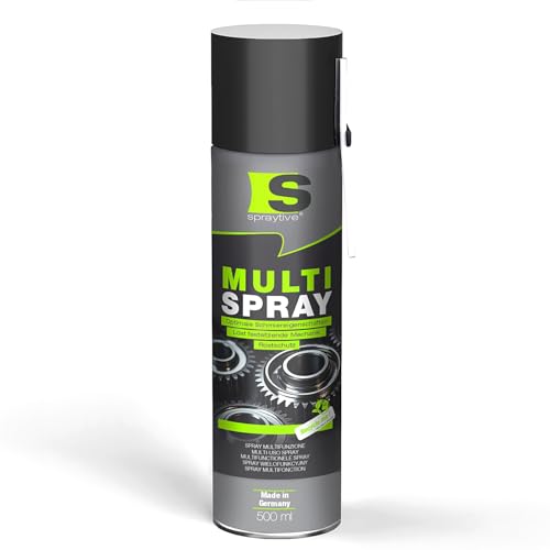 Spraytive Multi Spray 1 x 500 ml – 5-in-1 Kriechöl & Multifunktionsöl – Rostlöser, Schmiermittel, Kontaktspray, Reiniger & Korrosionsschutz – Allzwecköl – Made in Germany von Spraytive