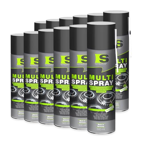 Spraytive Multi Spray 12 x 500 ml – 5-in-1 Kriechöl & Multifunktionsöl – Rostlöser, Schmiermittel, Kontaktspray, Reiniger & Korrosionsschutz – Allzwecköl – Made in Germany Spraytive Multi Spray 12 x 500 ml – 5-in-1 Kriechöl & Multifunktionsöl – Rostlöser, Schmiermittel, Kontaktspray, Reiniger & Korrosionsschutz – Allzwecköl – Made in Germany von Spraytive