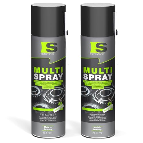 Spraytive Multi Spray 2 x 500 ml – 5-in-1 Kriechöl & Multifunktionsöl – Rostlöser, Schmiermittel, Kontaktspray, Reiniger & Korrosionsschutz – Allzwecköl – Made in Germany Spraytive Multi Spray 2 x 500 ml – 5-in-1 Kriechöl & Multifunktionsöl – Rostlöser, Schmiermittel, Kontaktspray, Reiniger & Korrosionsschutz – Allzwecköl – Made in Germany von Spraytive