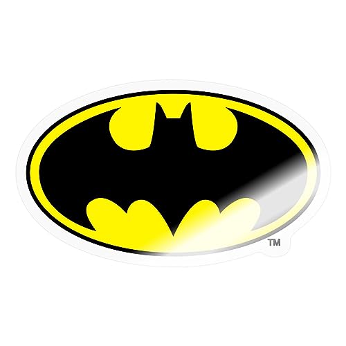 Spreadshirt DC Comics Batman Original Logo Sticker, 10 x 10 cm, Transparent glänzend von Spreadshirt