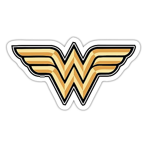 Spreadshirt DC Comics Wonder Woman Logo Original Sticker, 10 x 10 cm, Mattweiß von Spreadshirt