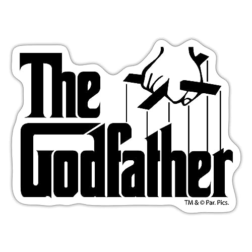 Spreadshirt Der Pate The Godfather Marionette Logo Sticker, 10 x 10 cm, Mattweiß von Spreadshirt