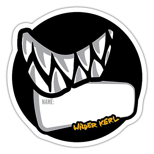 Spreadshirt Die Wilden Kerle Namenssticker Grins Sticker, 10 x 10 cm, Mattweiß von Spreadshirt