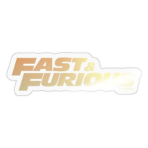 Spreadshirt Fast And Furious Klassisches Logo Sticker, 10 x 10 cm, Transparent glänzend von Spreadshirt