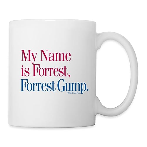 Spreadshirt Forrest Gump My Name Is Forrest, Forrest Gump Tasse, One size, weiß von Spreadshirt